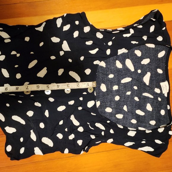Aritzia Black and White Polka Dot Blouse - Picture 4 of 6